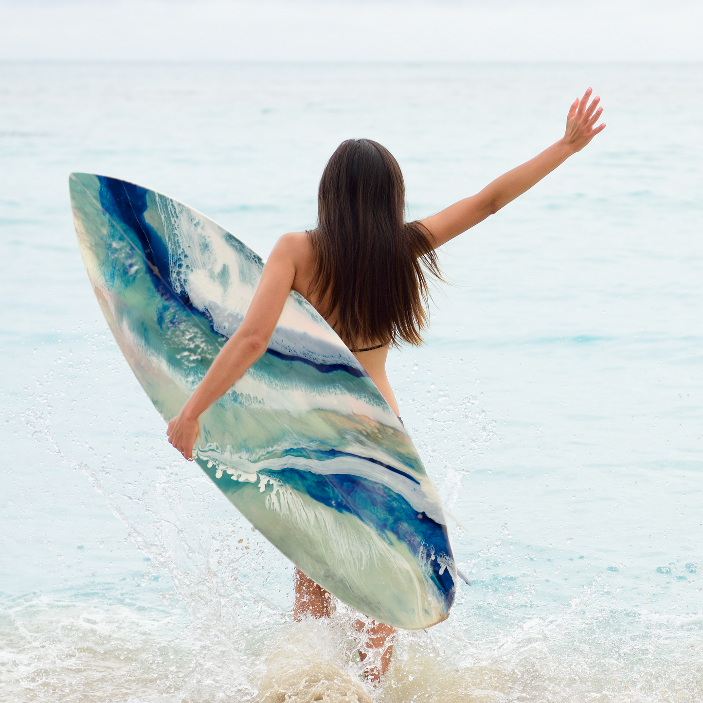 Poseidon Surfboard - brianahartleyart